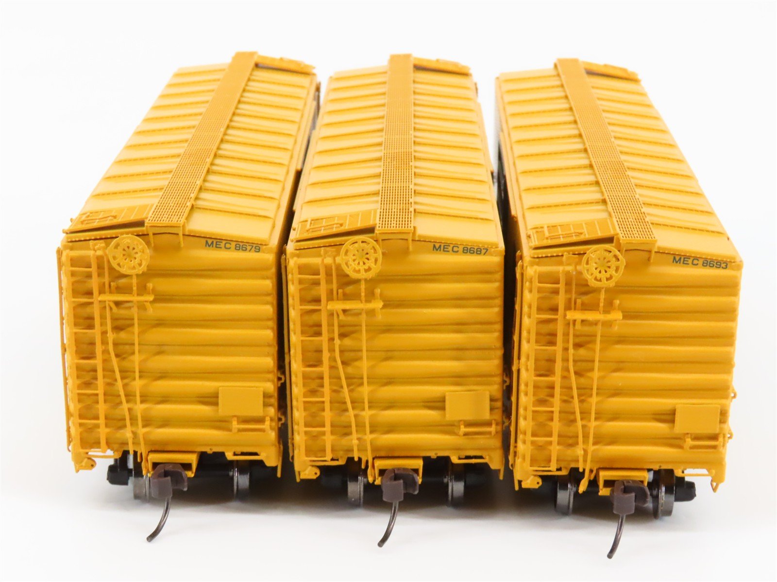 LOT of 3 HO Scale Atlas MEC Maine Central Pine Tree 40' Single Door Box Cars