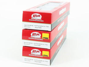 LOT of 3 HO Scale Atlas MEC Maine Central Pine Tree 40' Single Door Box Cars