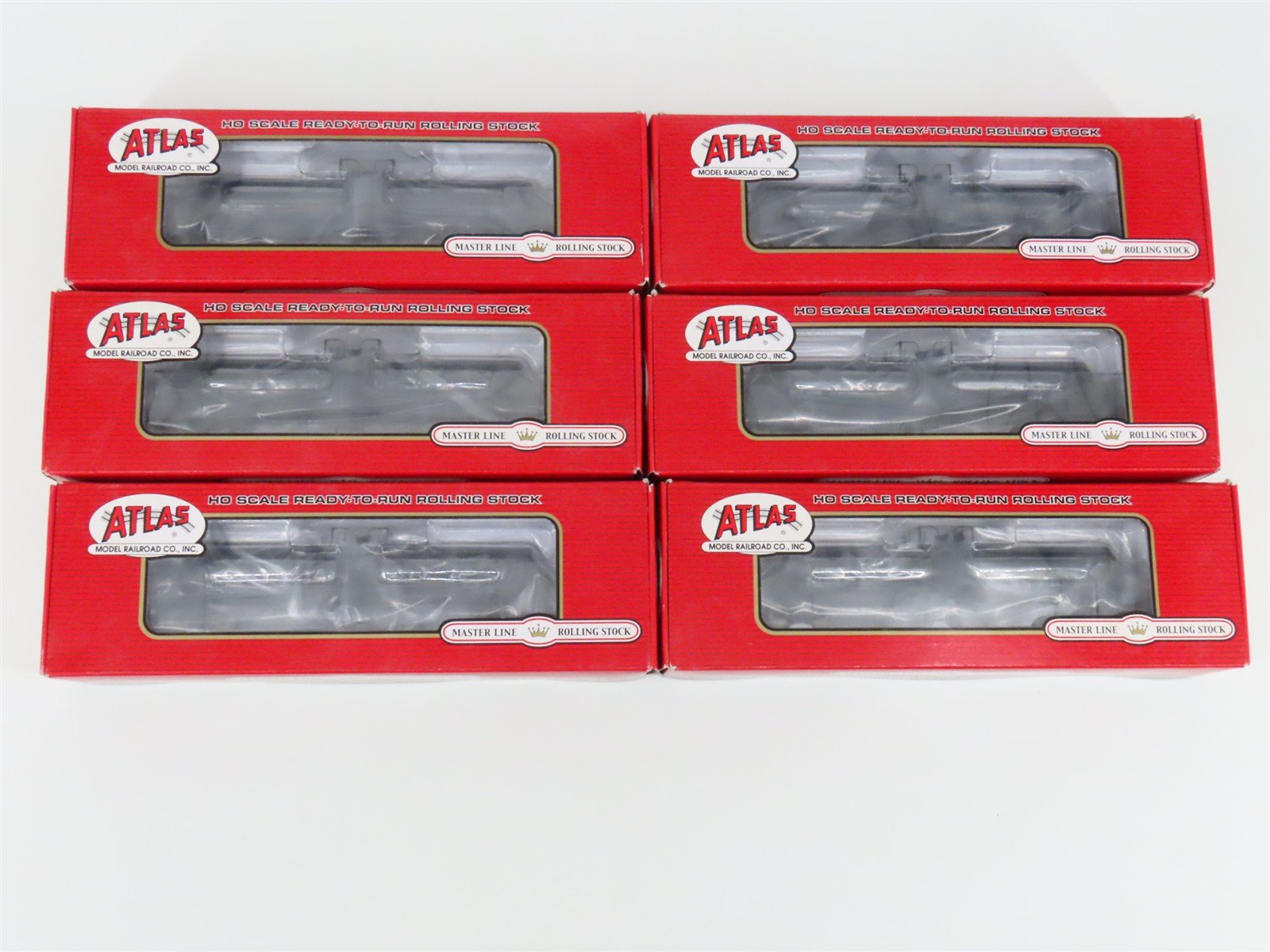 LOT of 6 HO Scale Atlas 20000085 GATX Non-Insulated Tank Cars #52301 - Sealed
