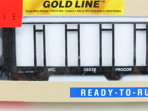 LOT of 4 HO Walthers Gold Line 932-3159 WC Wisconsin Central Flat Car #38038