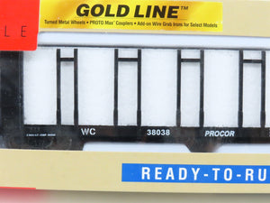 LOT of 4 HO Walthers Gold Line 932-3159 WC Wisconsin Central Flat Car #38038