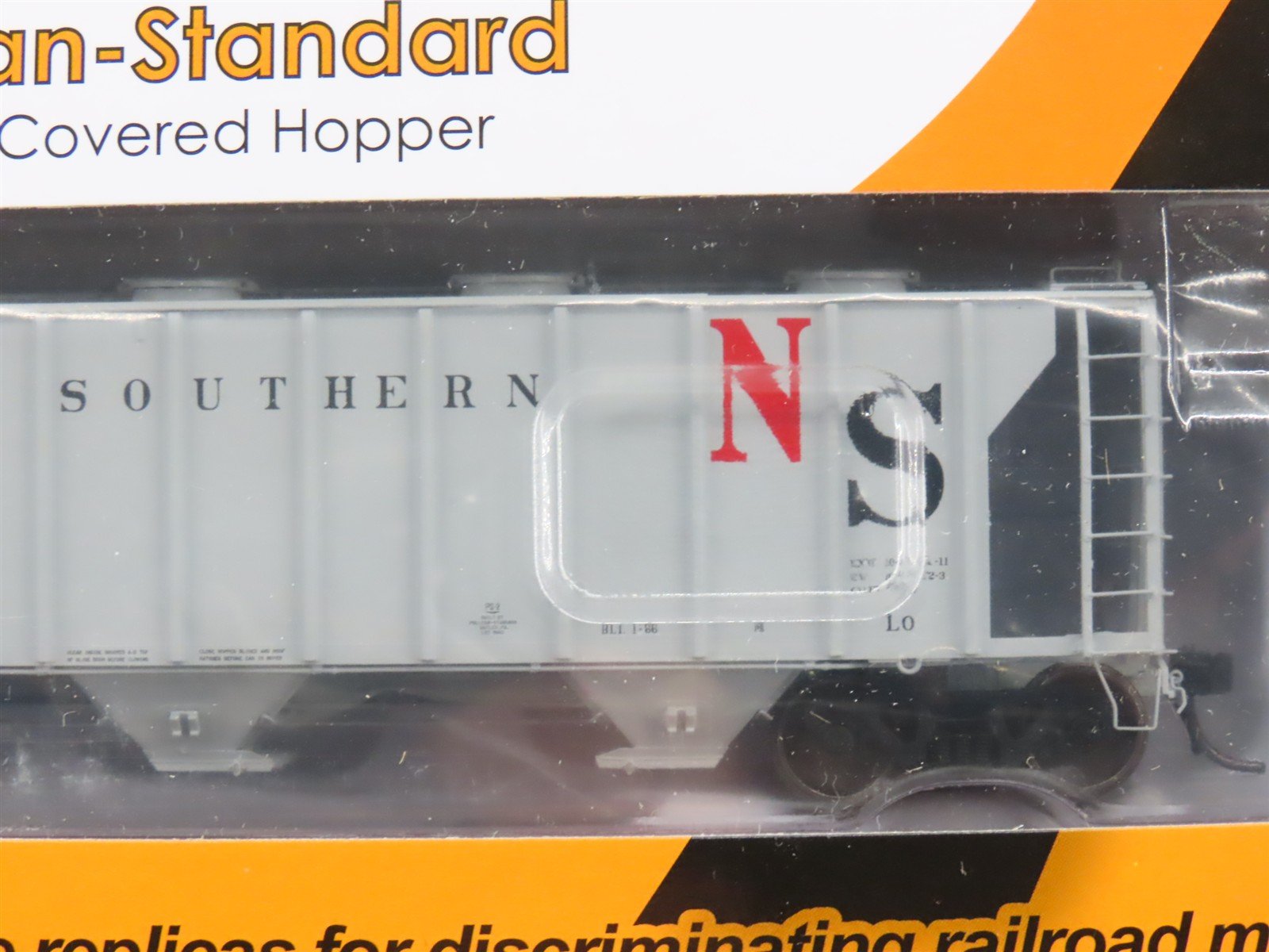 LOT of 8 HO Scale Tangent NS Norfolk Southern Railroad 3-Bay Covered Hoppers