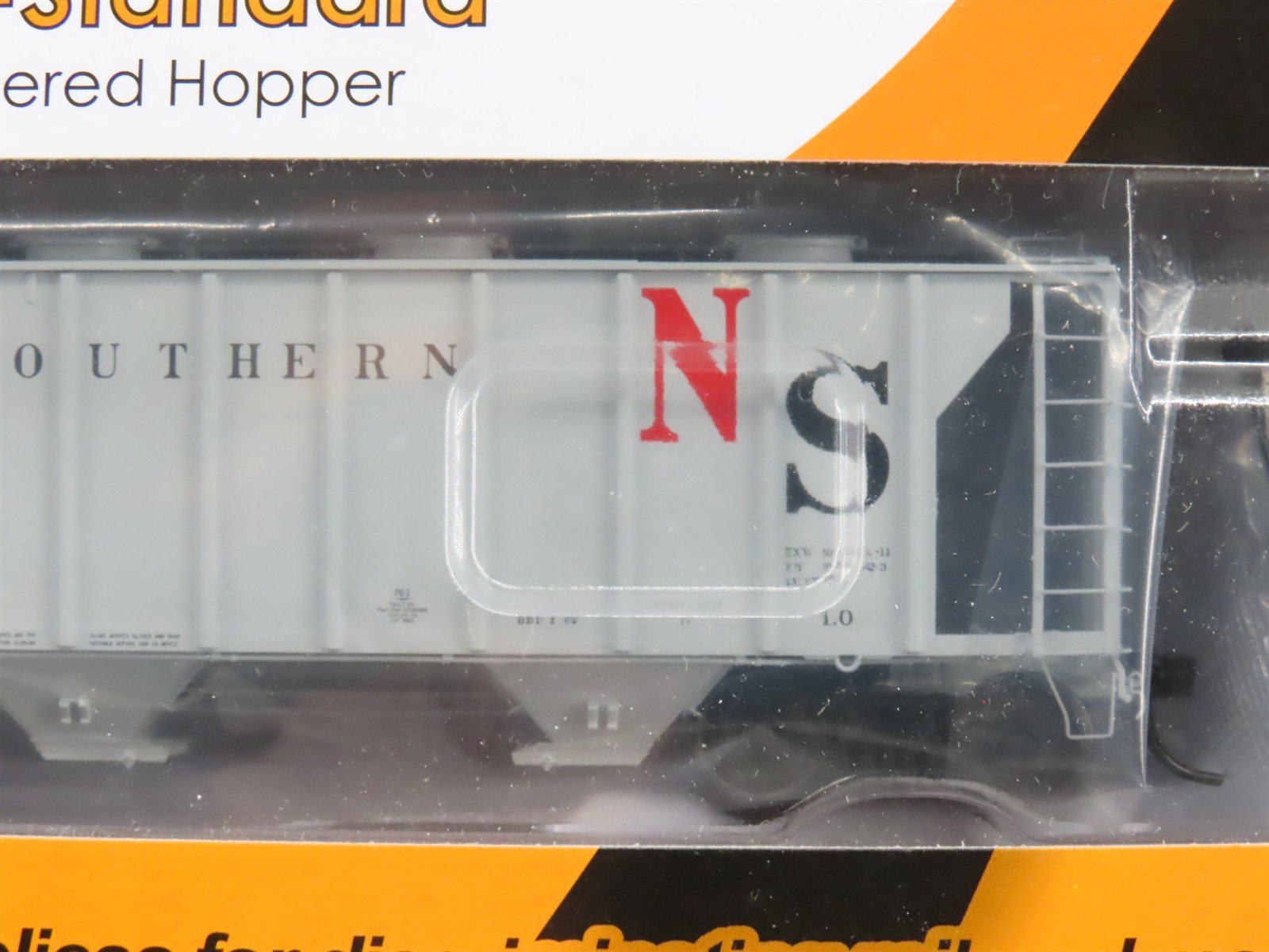 LOT of 8 HO Scale Tangent NS Norfolk Southern Railroad 3-Bay Covered Hoppers
