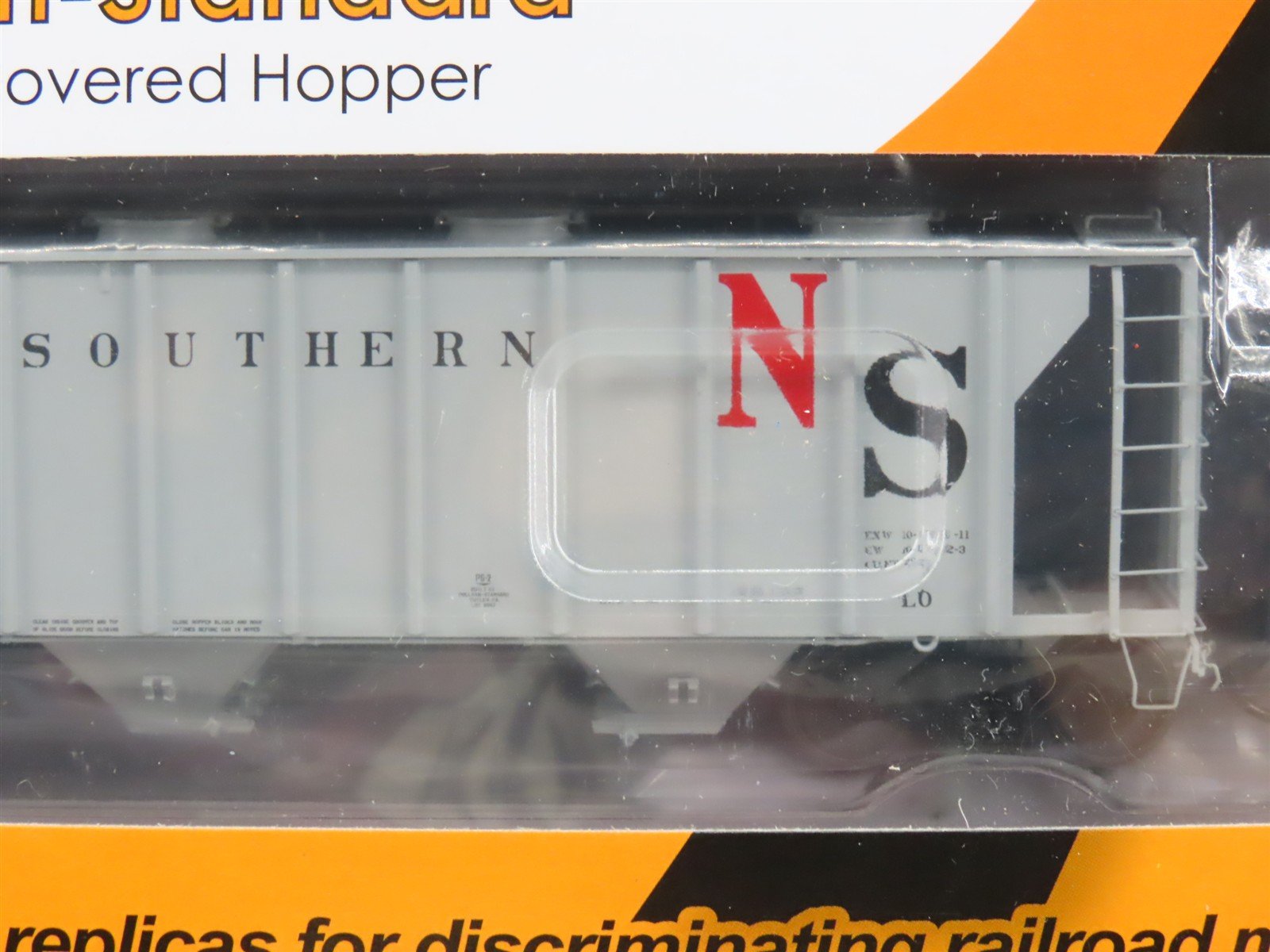 LOT of 8 HO Scale Tangent NS Norfolk Southern Railroad 3-Bay Covered Hoppers