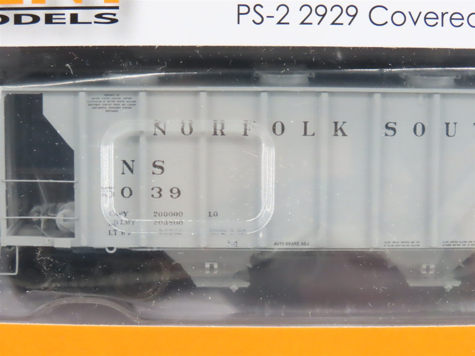 LOT of 8 HO Scale Tangent NS Norfolk Southern Railroad 3-Bay Covered Hoppers