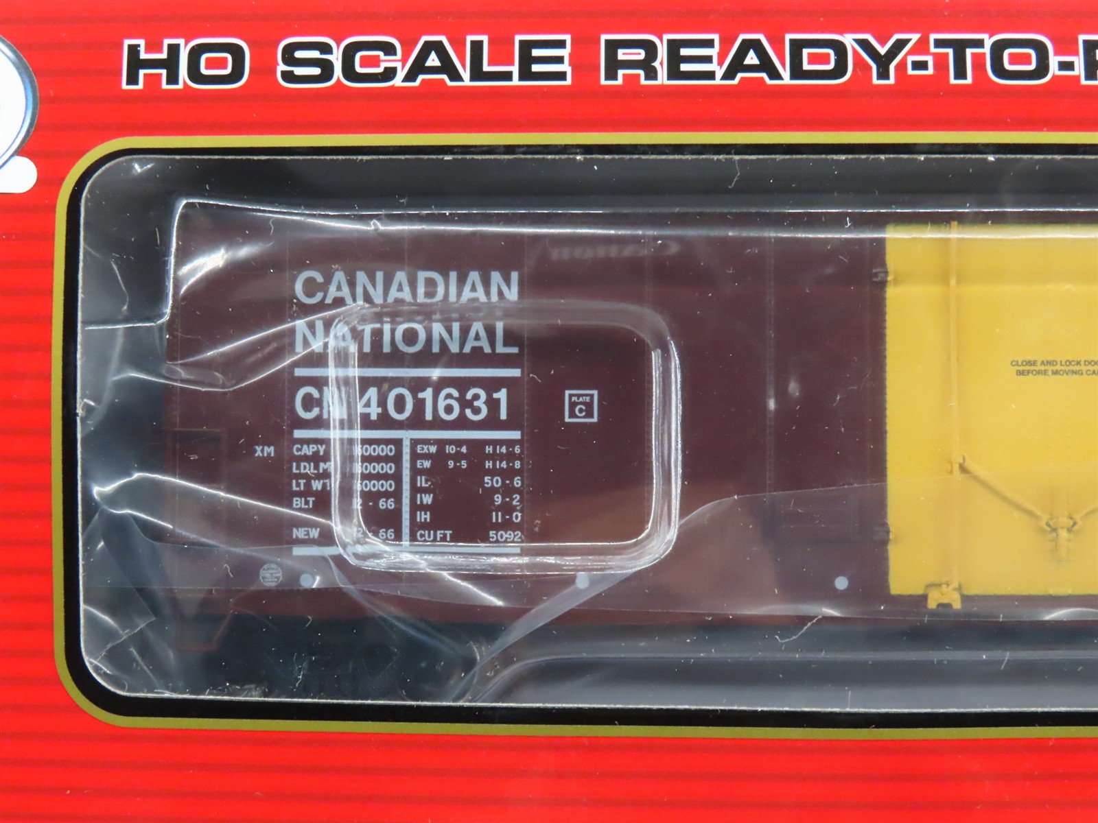 LOT of 4 HO Scale Atlas CN Canadian National & CVC Central Vermont 50' Box Cars