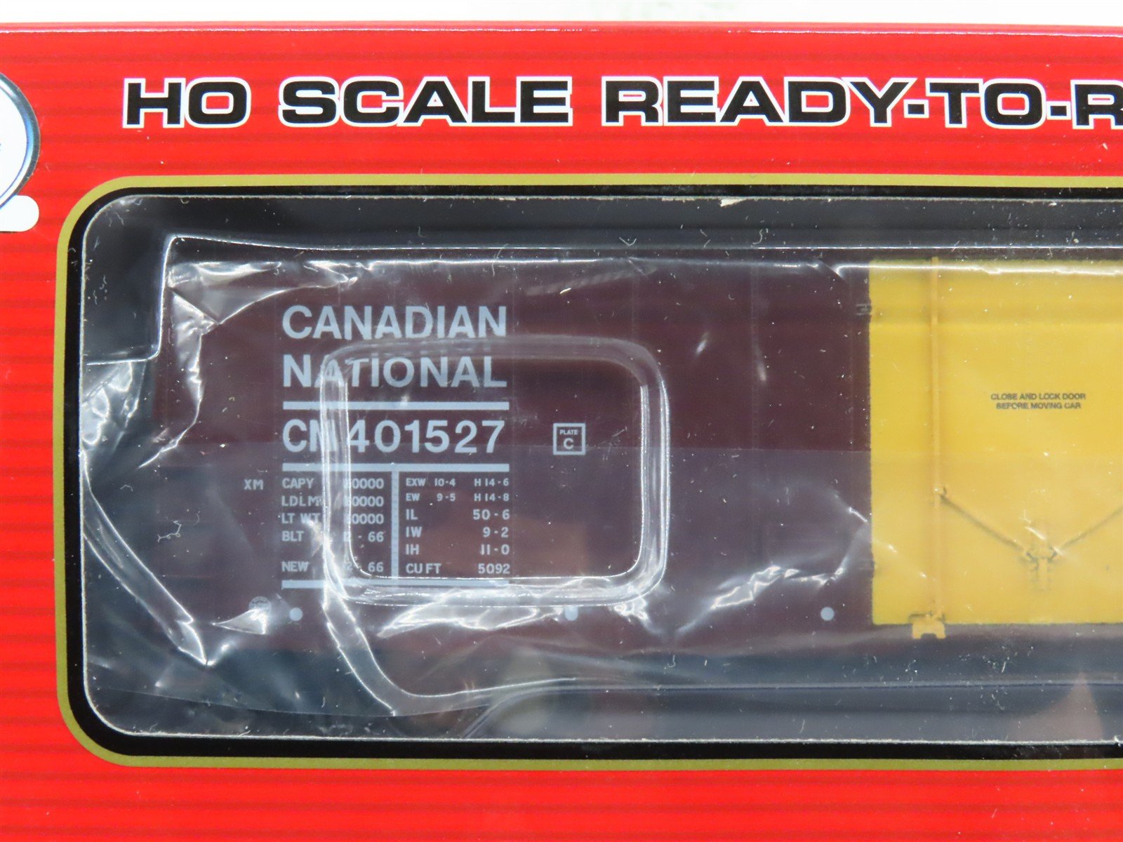 LOT of 4 HO Scale Atlas CN Canadian National & CVC Central Vermont 50' Box Cars