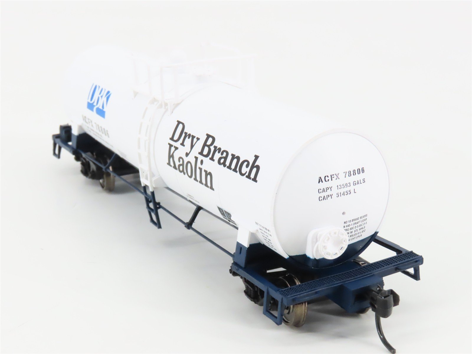 HO Scale Atlas 1706-4 ACFX Dry Branch Kaolin ACF Tank Car #78806