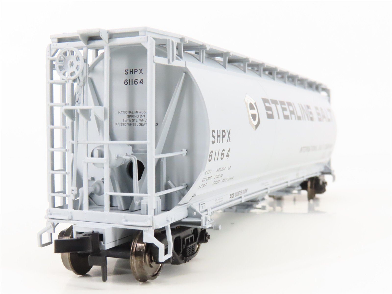 HO Scale Atlas 1939-2 SHPX Sterling Salt 3-Bay Cylindrical Hopper #61164