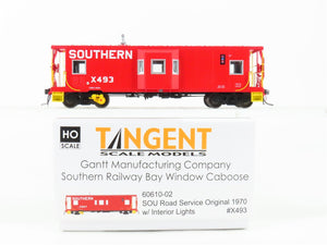 HO Scale Tangent 60610-02 SOU Southern Railway Bay Window Caboose #X493