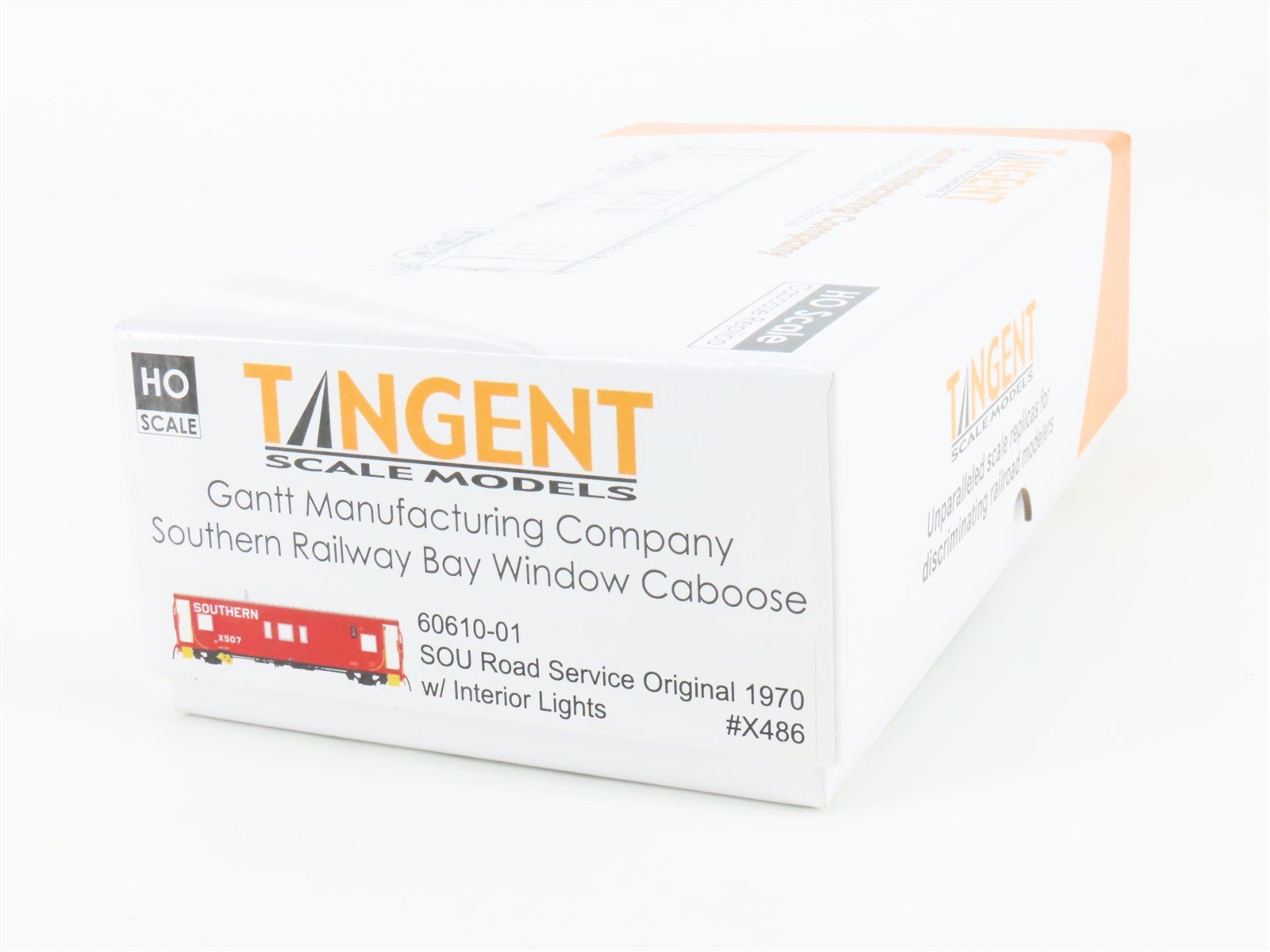 HO Scale Tangent 60610-01 SOU Southern Railway Bay Window Caboose #X486