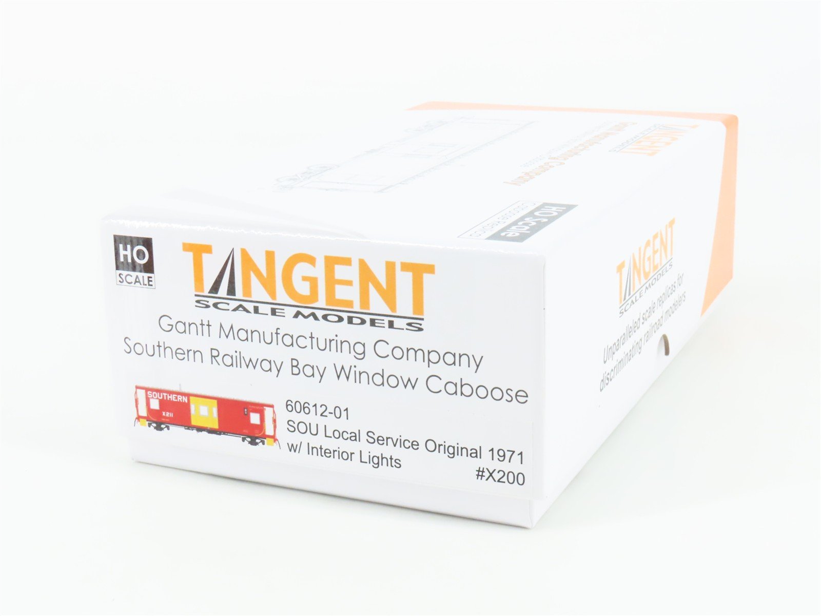 HO Scale Tangent 60612-01 SOU Southern Railway Bay Window Caboose #X200