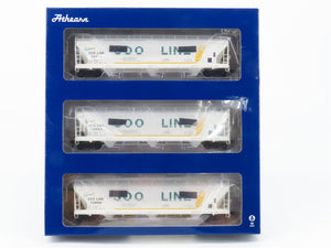 HO Scale Athearn Genesis ATHG15439 SOO Line 3-Bay Covered Hopper 3-Pack -Sealed