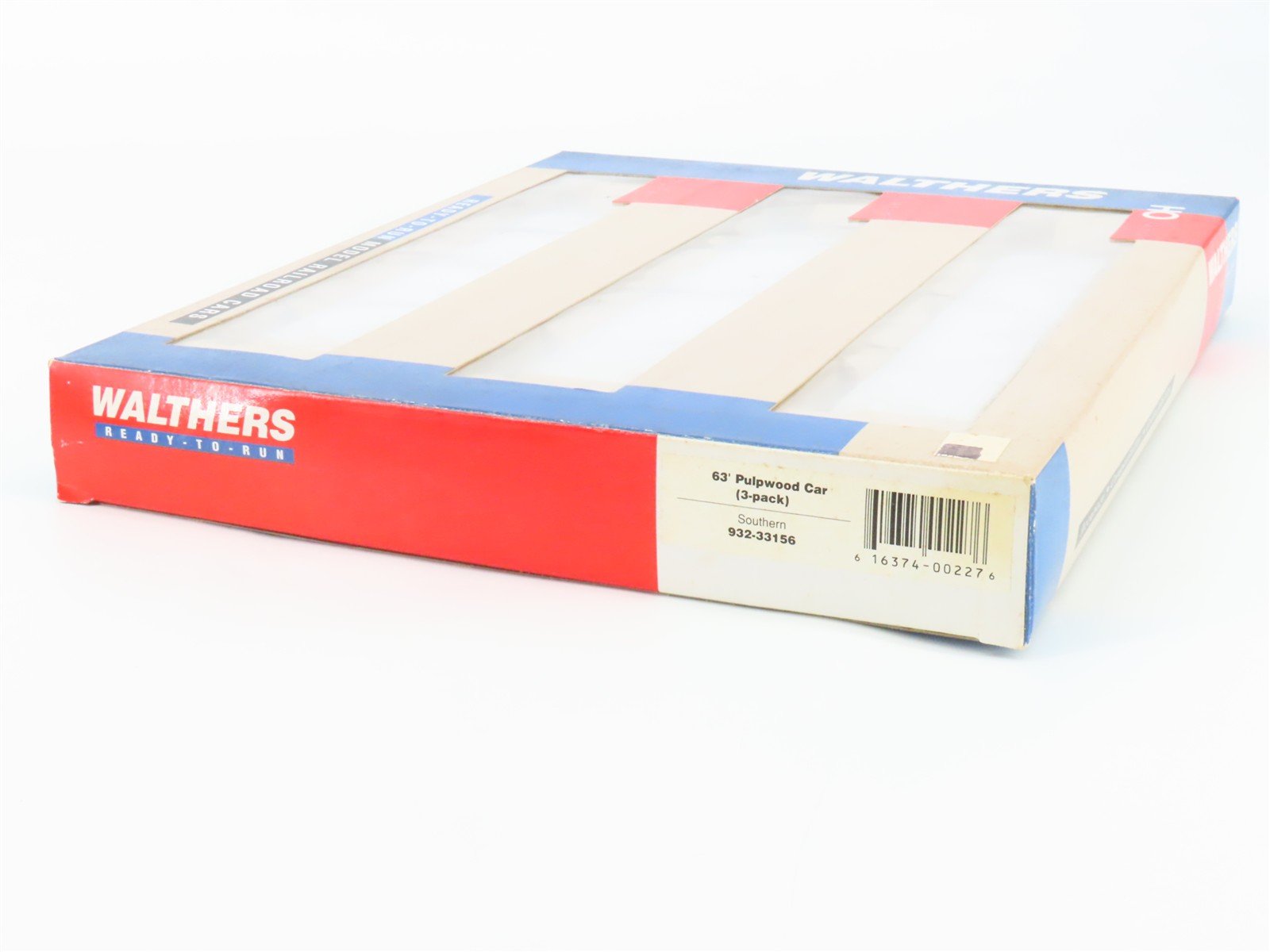 HO Scale Walthers 932-33156 SOU Southern 63' Pulpwood Flat Car 3-Pack
