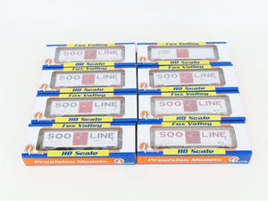 LOT of 8 HO Scale Fox Valley Models SOO Line Single Door Box Cars