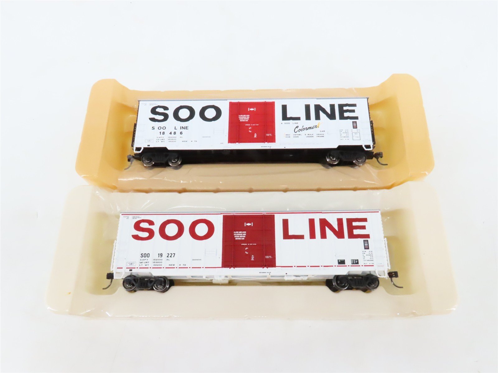 LOT of 8 HO Scale Fox Valley Models SOO Line Single Door Box Cars