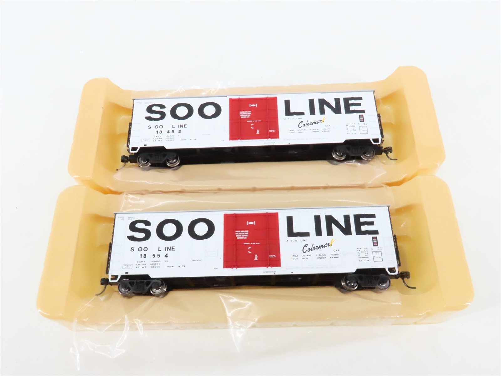 LOT of 8 HO Scale Fox Valley Models SOO Line Single Door Box Cars