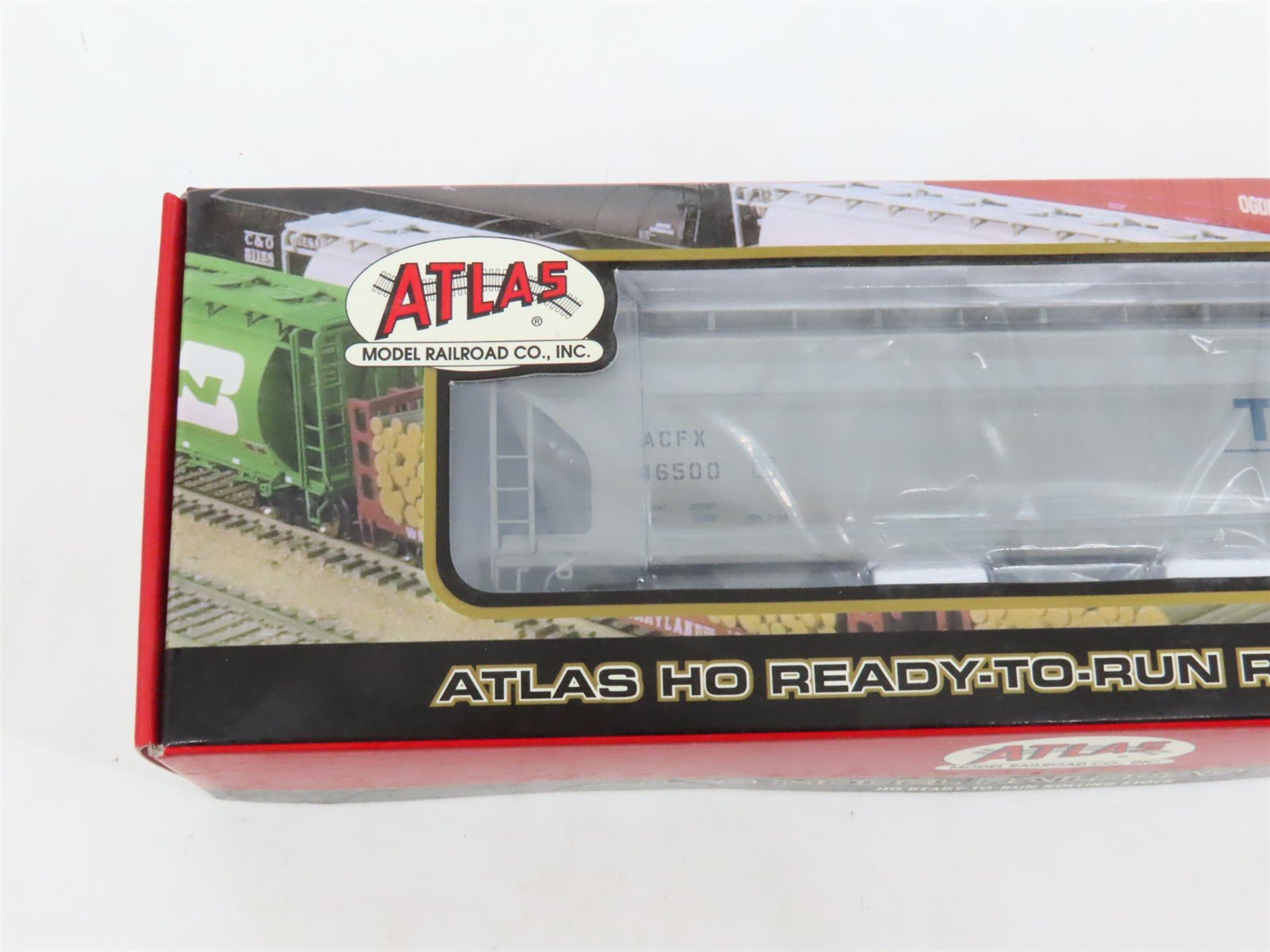 LOT of 4 HO Atlas 1404-1 ACFX Thiele 3-Bay Centerflow Hoppers #46500 - Sealed