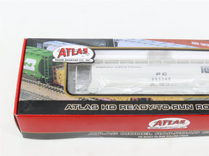 HO Atlas 20000552 PC Penn Central 3-Bay Cylindrical Hoppers #885248 - Sealed