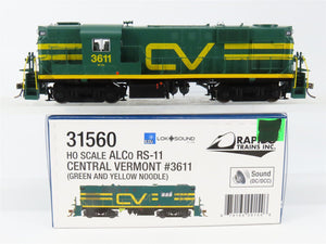 HO Scale Rapido 31560 CV Central Vermont RS11 Diesel Loco #3611 wDCC & Sound