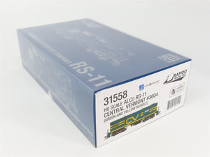 HO Scale Rapido 31558 CV Central Vermont RS11 Diesel Loco #3604 wDCC & Sound