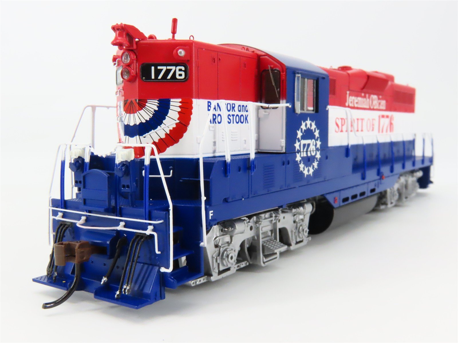 HO Athearn Genesis ATHG82346 BAR Bangor Aroostook GP7 Diesel #1776 wDCC & Sound