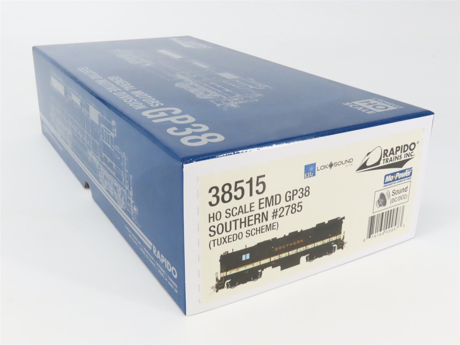 HO Scale Rapido 38515 Southern GP38 Diesel Locomotive #2785 wDCC & Sound