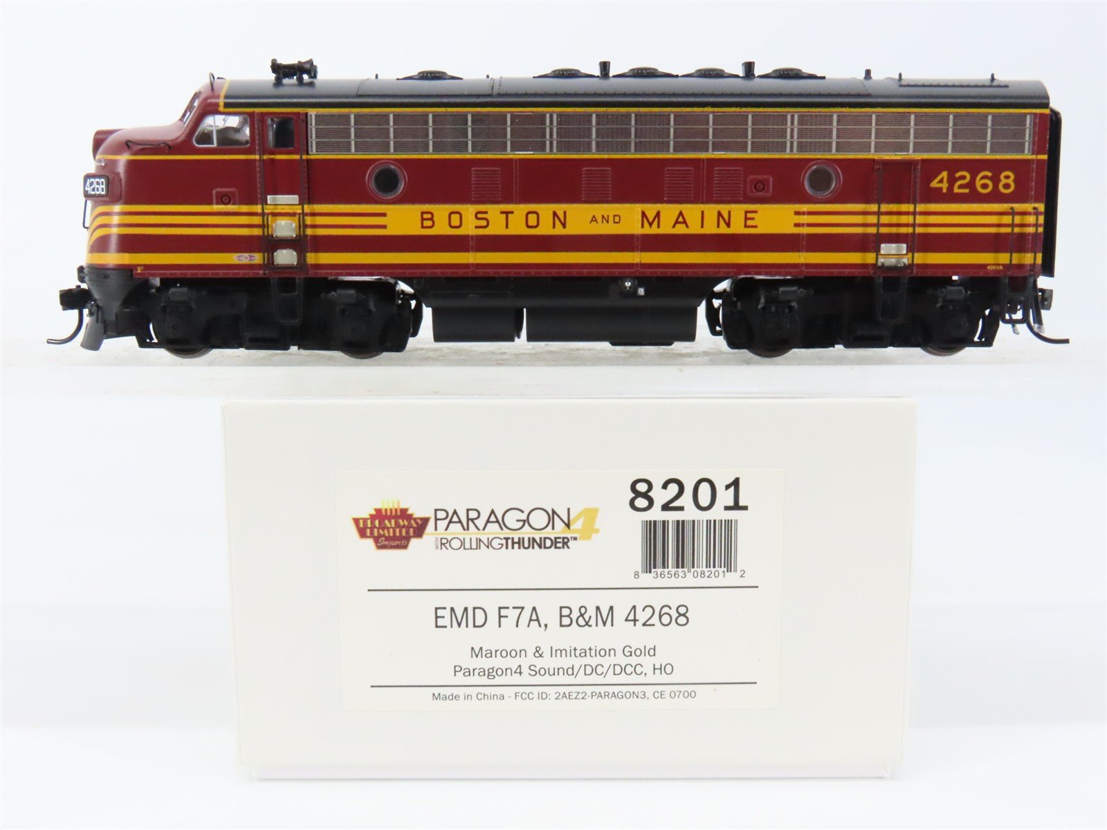 HO Broadway Limited BLI 8201 B&M Boston & Maine F7A Diesel #4268 wDCC & Sound
