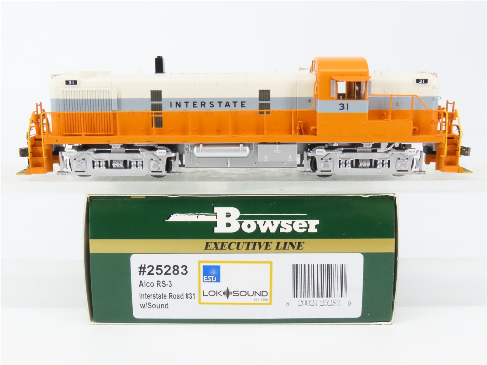 HO Scale Bowser 25283 Interstate RS3 Diesel Locomotive #31 wDCC & Sound