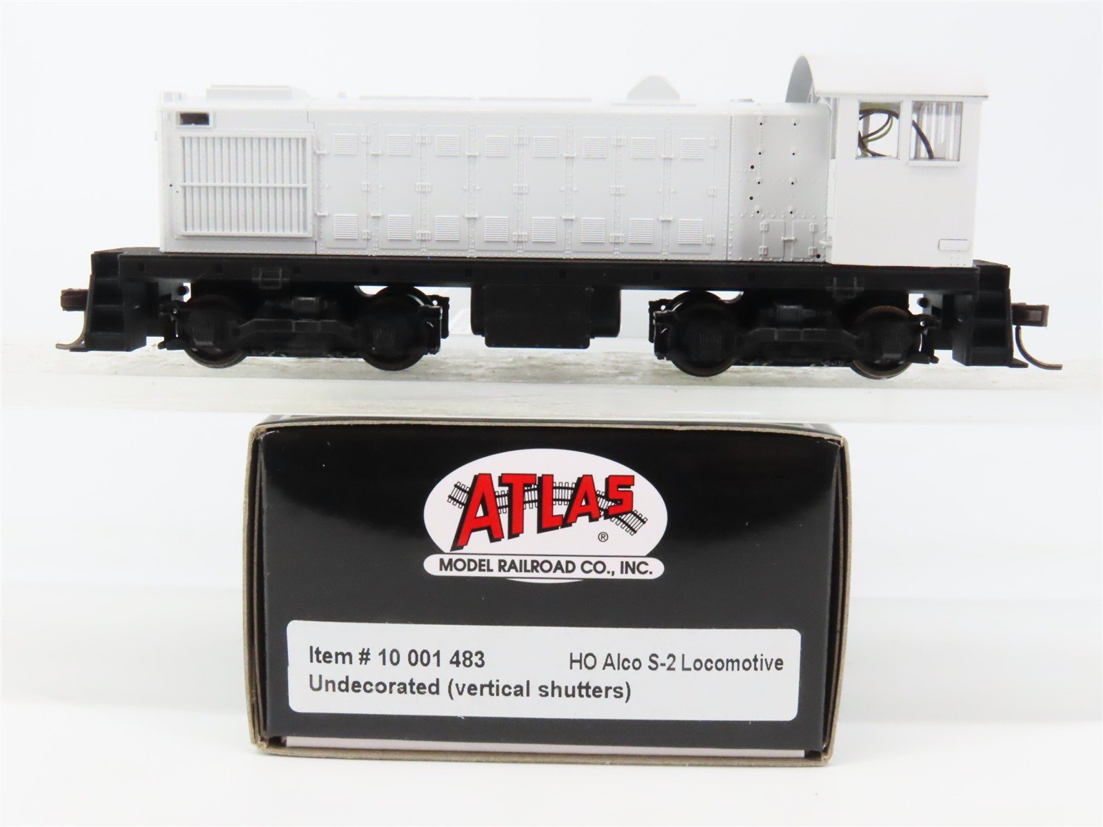 HO Scale Atlas 10001483 Undecorated S2 Diesel Locomotive wDCC & Sound