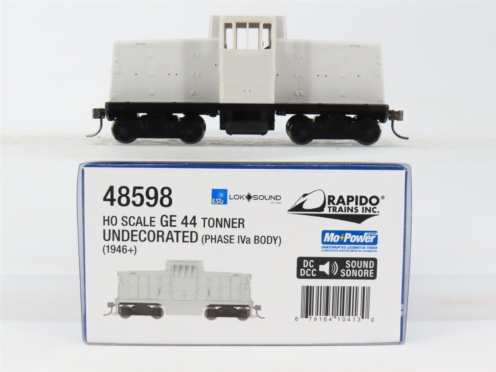 HO Scale Rapido 48598 Undecorated GE 44-Tonner Diesel Loco w/DCC & Sound