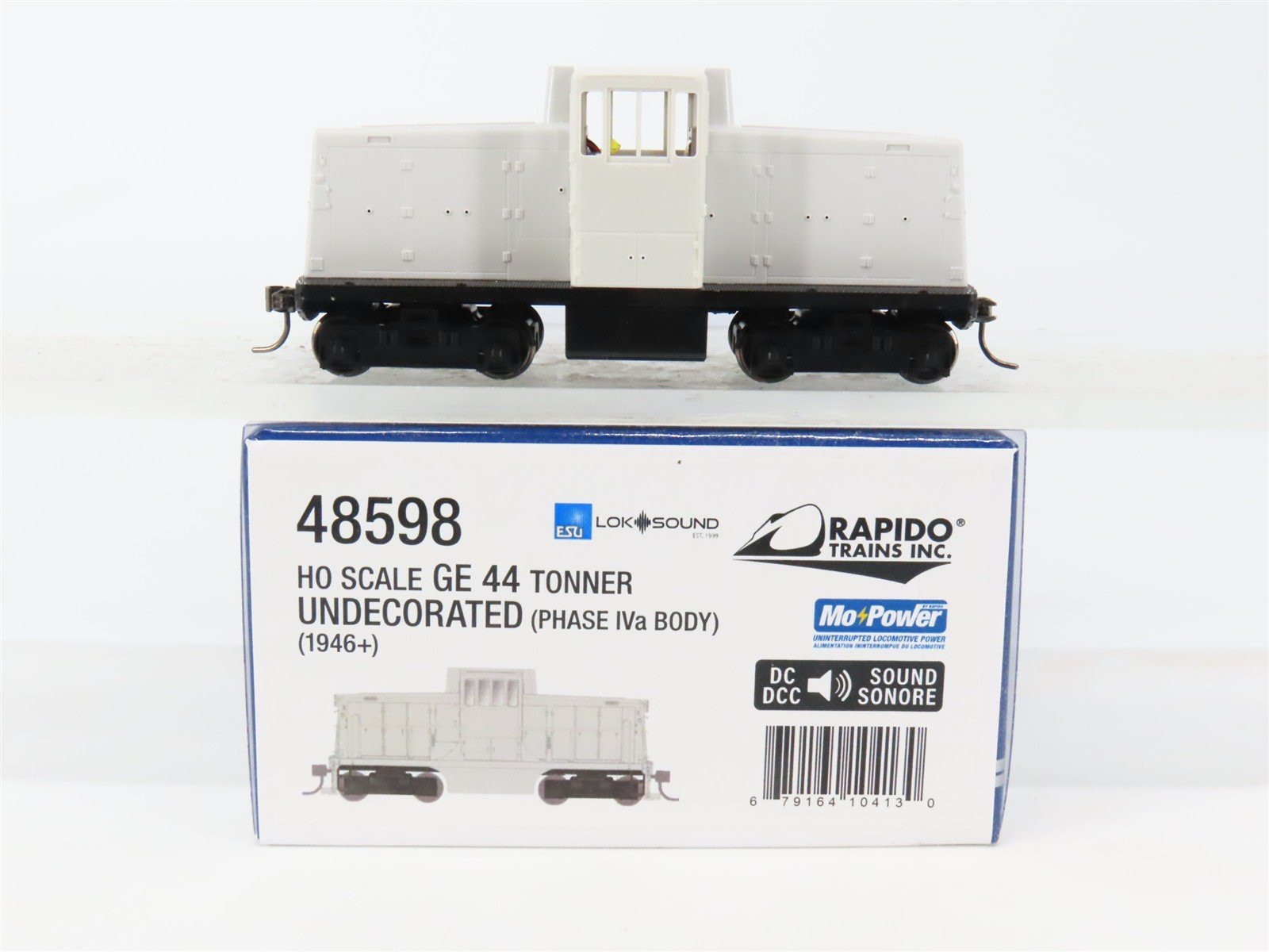 HO Scale Rapido 48598 Undecorated GE 44-Tonner Diesel Loco w/DCC & Sound