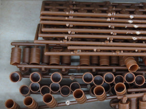 HO Scale Tichy 8212 55 Gal Drums w/Steel & Wood Lids Kit