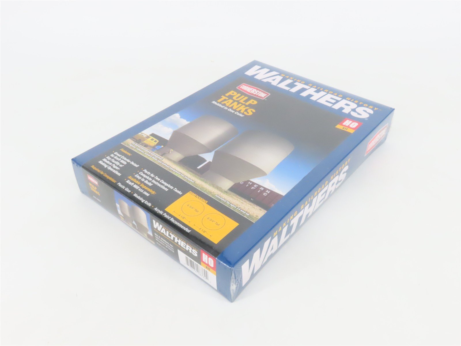HO 1/87 Scale Walthers Cornerstone Kit 933-3904 Pulp Tanks - Sealed