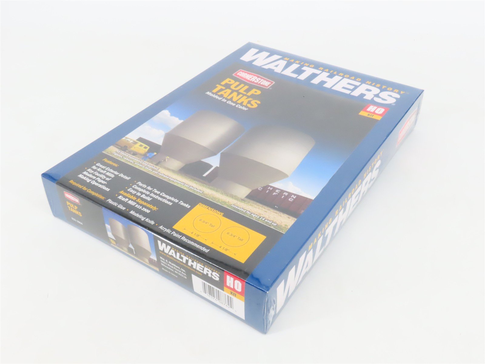 HO 1/87 Scale Walthers Cornerstone Kit 933-3904 Pulp Tanks - Sealed
