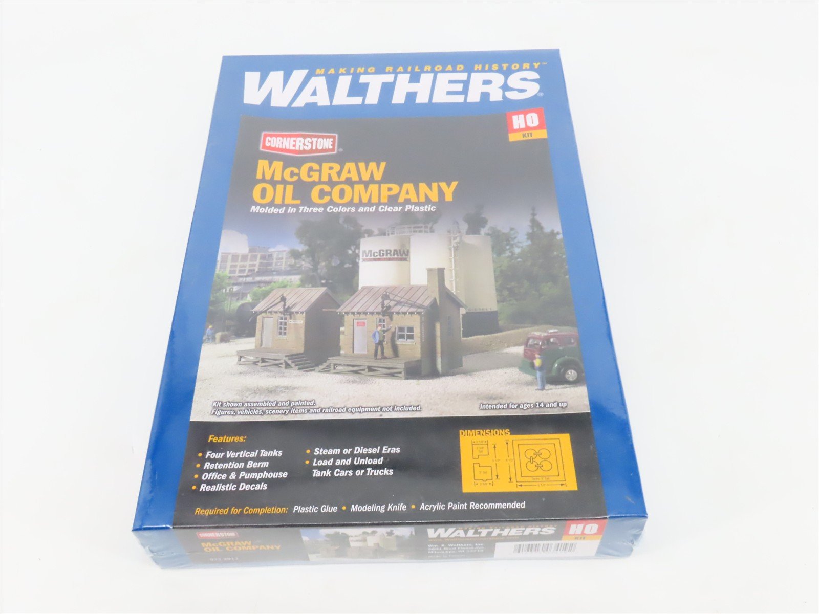 HO 1/87 Scale Walthers Cornerstone Kit 933-2913 McGraw Oil Company - Sealed