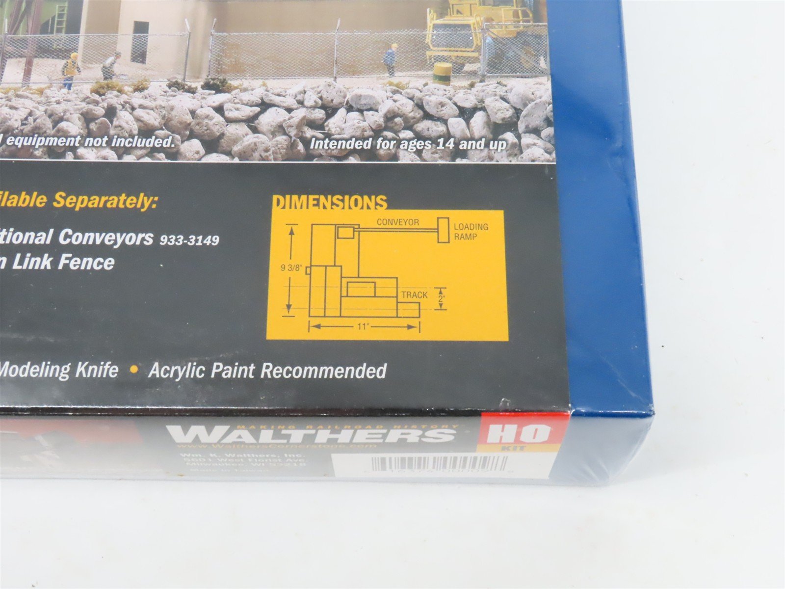 HO 1/87 Scale Walthers Cornerstone Kit 933-3062 Glacier Gravel Company - Sealed