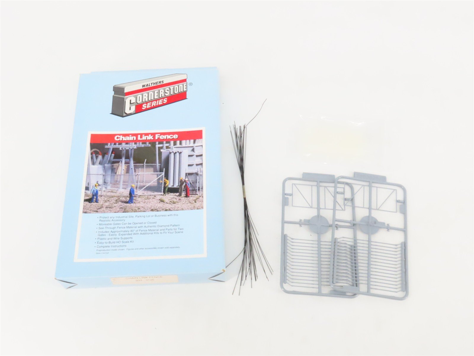 HO 1/87 Scale Walthers Cornerstone Kit 933-3125 Chain Link Fence