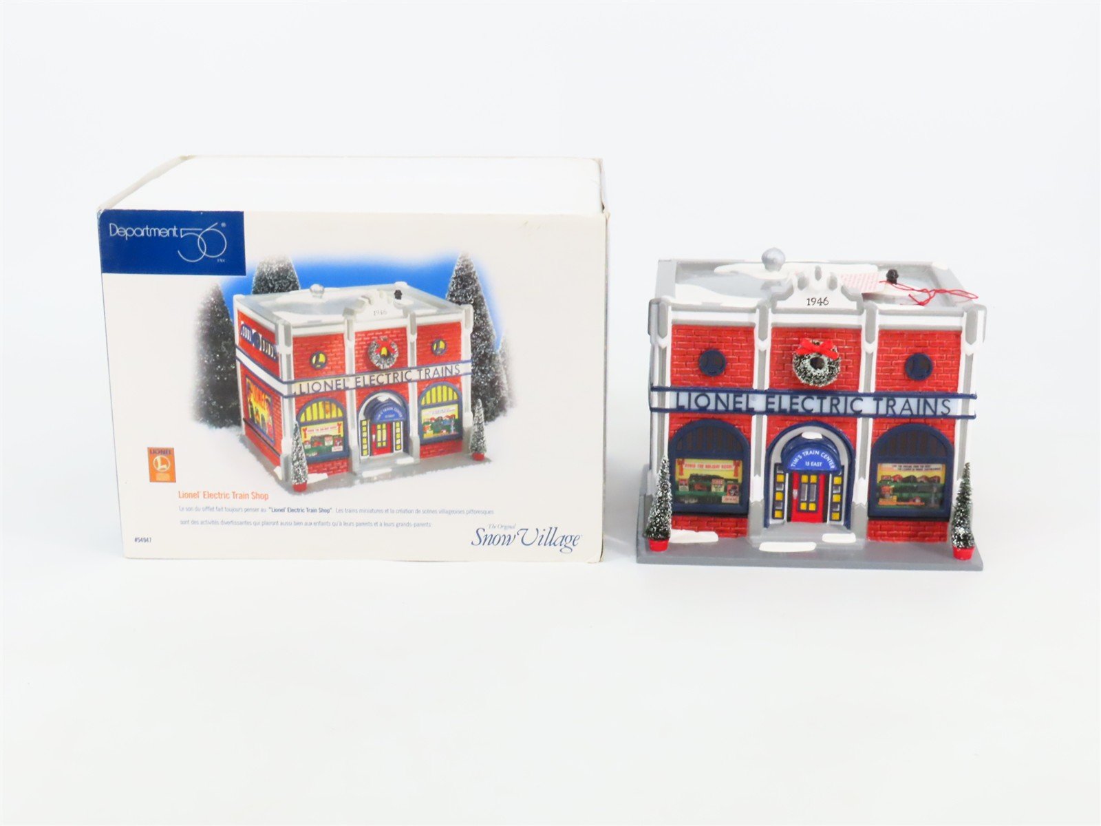 Lionel 54947 Department 56 Snow Village Electric Train Shop