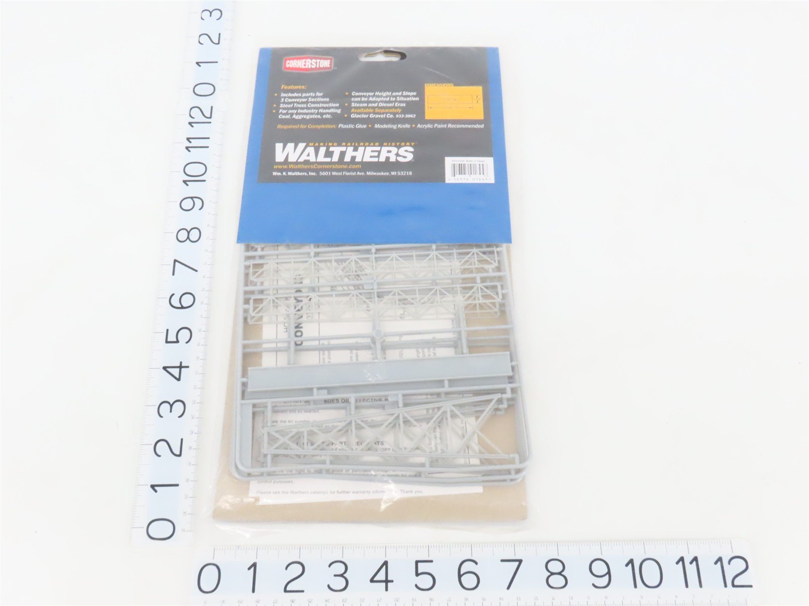 HO 1/87 Scale Walthers Cornerstone Kit 933-3149 Belt Conveyor - Sealed