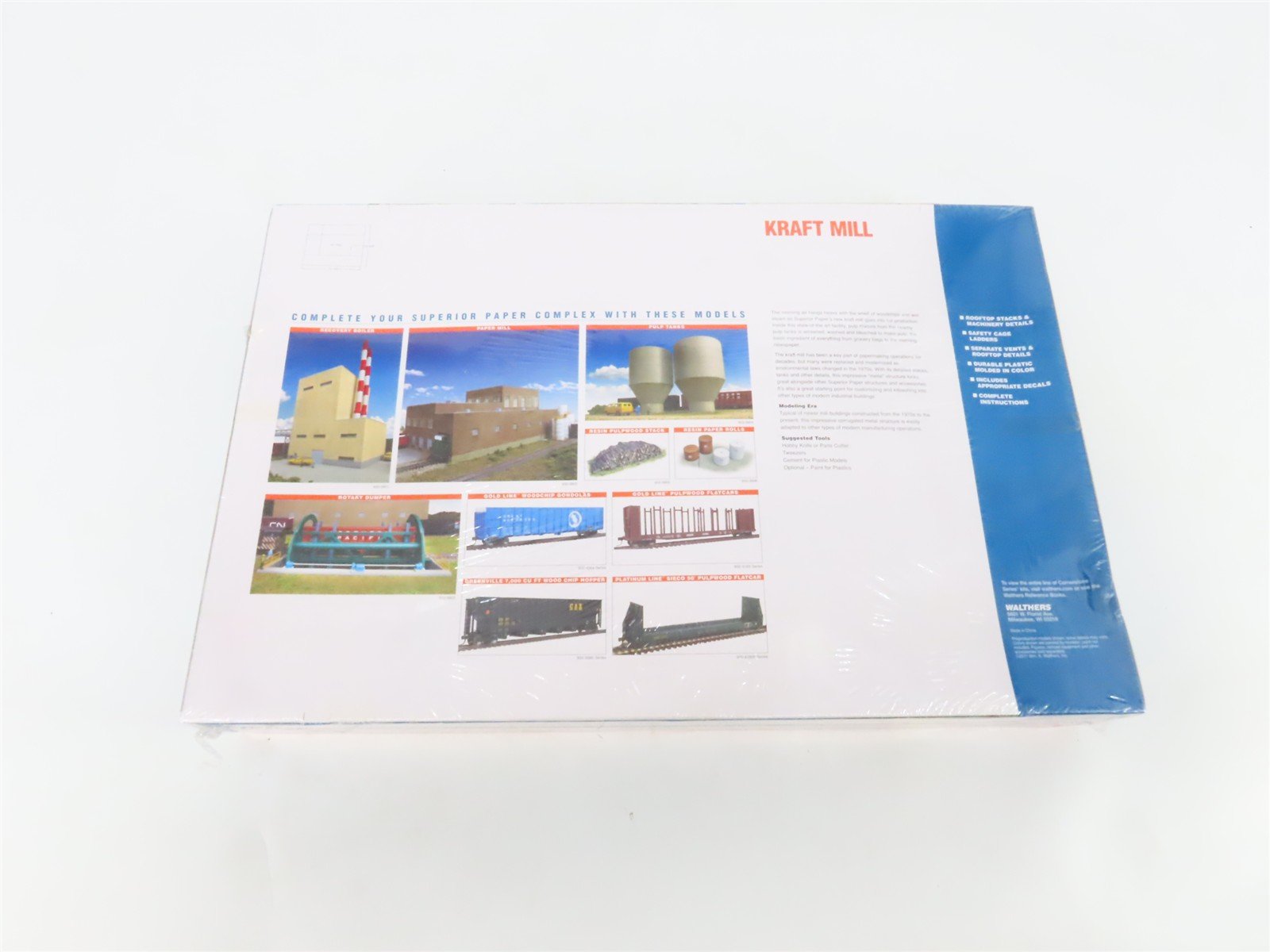 HO 1/87 Scale Walthers Cornerstone Kit 933-3900 Kraft Mill - Sealed