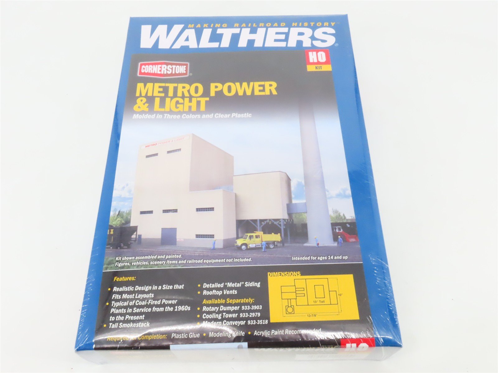 HO 1/87 Scale Walthers Cornerstone Kit 933-4052 Metro Power & Light - Sealed