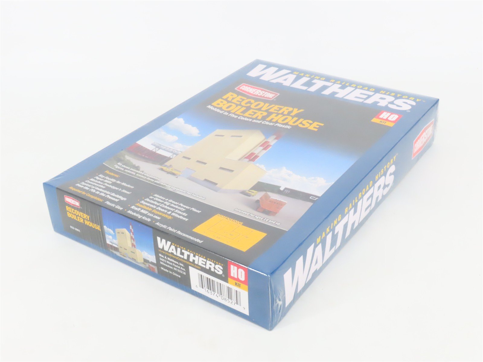 HO 1/87 Scale Walthers Cornerstone Kit 933-3901 Recovery Boiler House - Sealed