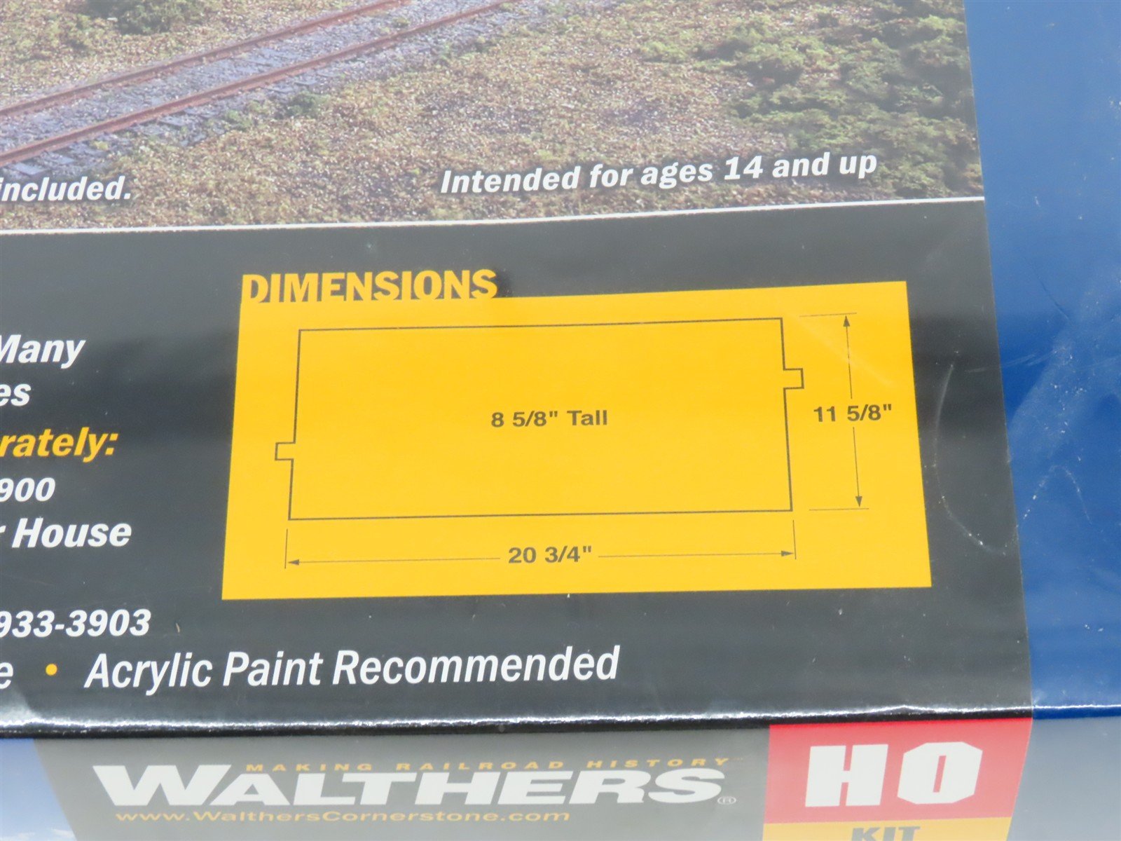 HO 1/87 Scale Walthers Cornerstone Kit 933-3902 Paper Mill Building - Sealed