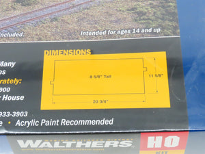 HO 1/87 Scale Walthers Cornerstone Kit 933-3902 Paper Mill Building - Sealed