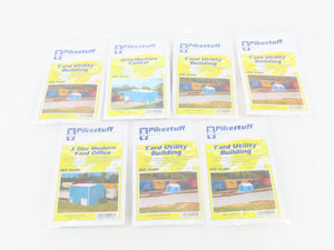 LOT of 7 HO 1/87 Scale Pikestuff Kits Assorted Buildings - Sealed
