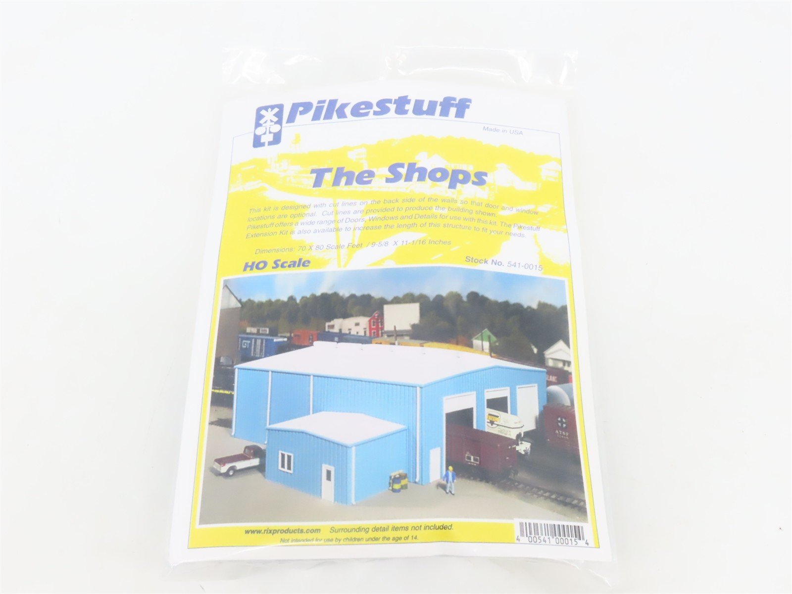 HO 1/87 Scale Pikestuff Kit 541-0015 The Shops - Sealed