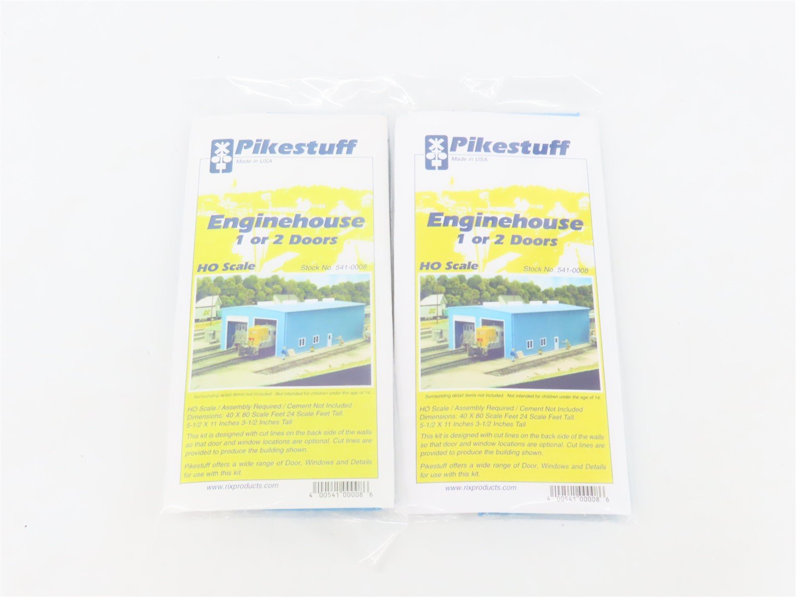 LOT of 2 HO 1/87 Scale Pikestuff Kits 541-0008 Enginehouse - Sealed