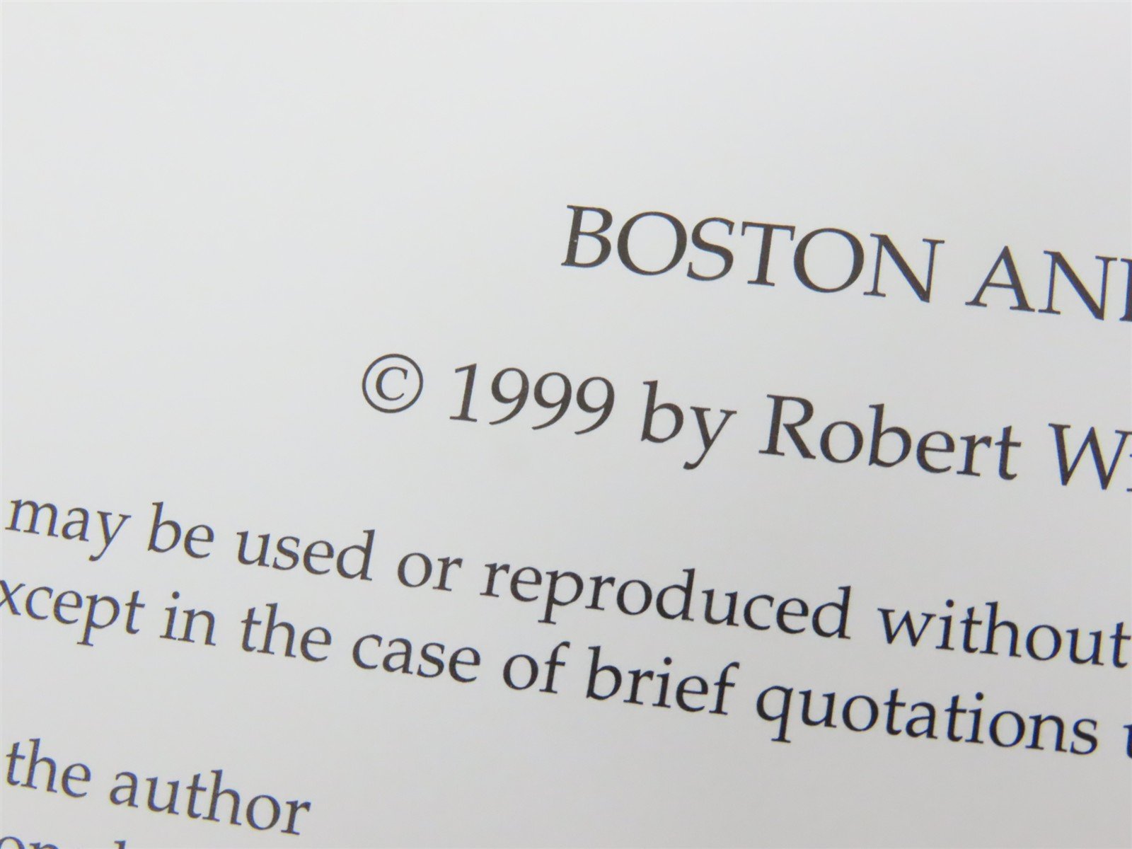 Boston & Maine - City & Shore by Robert Willoughby Jones ©1999 HC Books