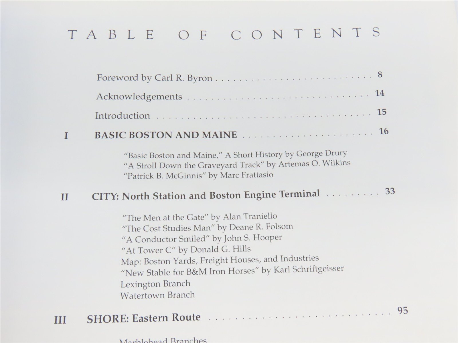 Boston & Maine - City & Shore by Robert Willoughby Jones ©1999 HC Books